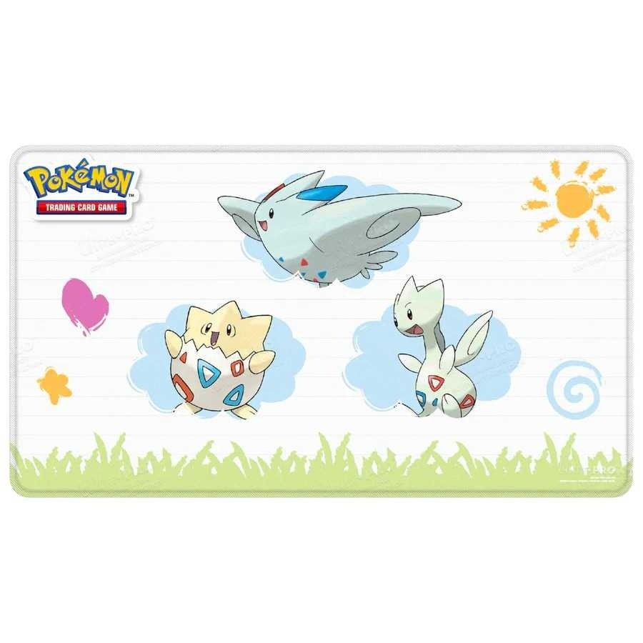 Article Pokemon Togepi Evolutions Stitched Playmat